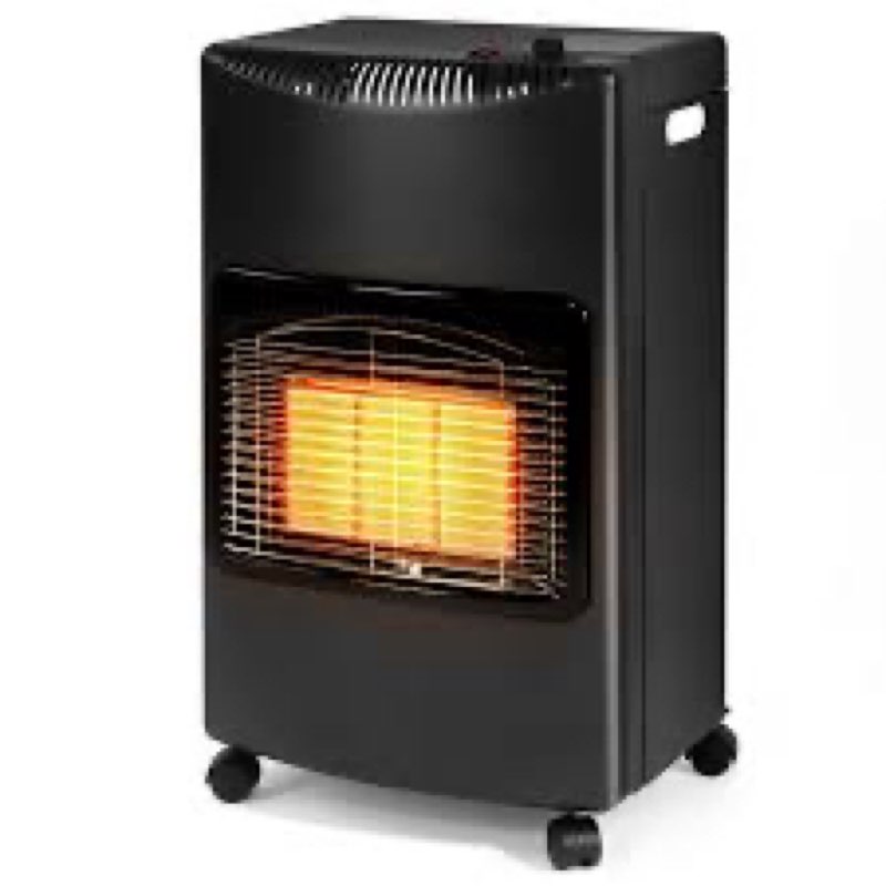 propane patio heater, 18,000 btu foldable outdoor propane heater with lp regulator, portable gas hea