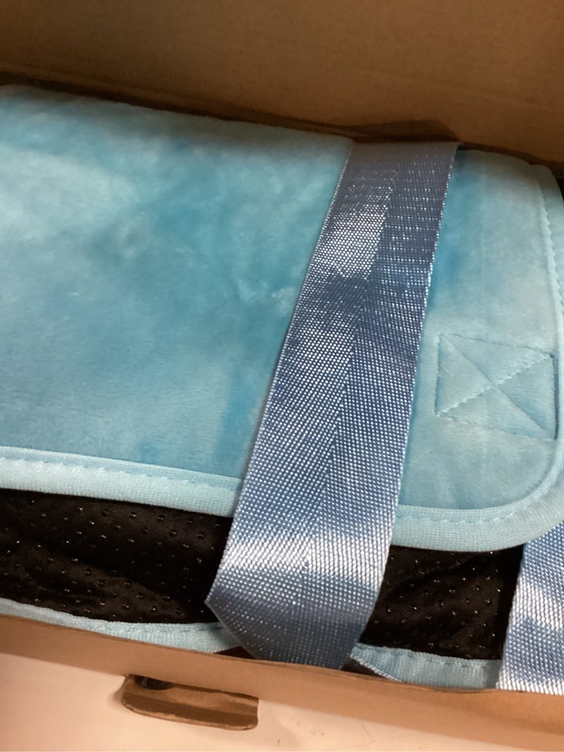 Condition photo showing New/Like New for cozybonder toddler airplane bed, kids airplane seat extender travel bed, kids airplane travel essentials, airplane must have for toddlers, portable plane foot rest for flights blue