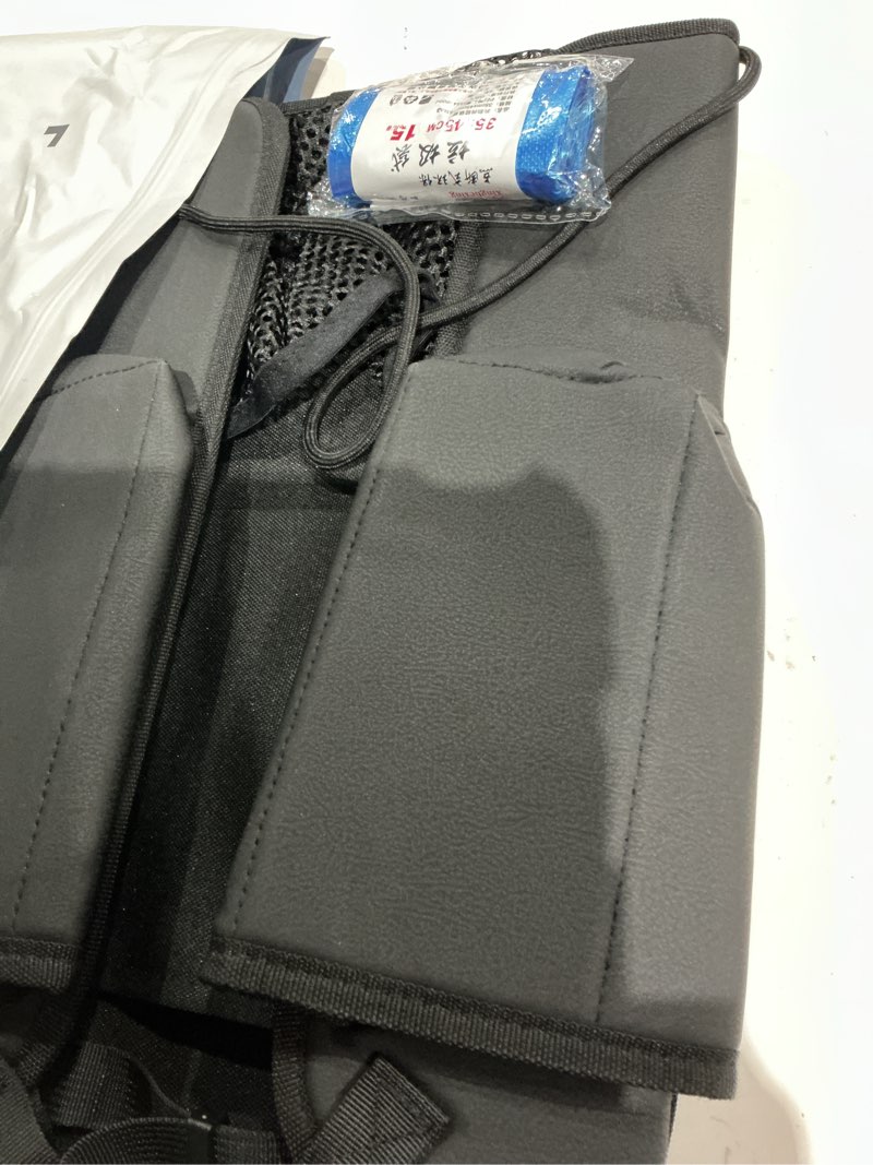 Condition photo showing Good Condition for car accessories, trash bag garbage can, recycle bin for rubbish waster litter, organizer storage container between front seats, holder of handbag purse umbrella tissue, pet barrier, black