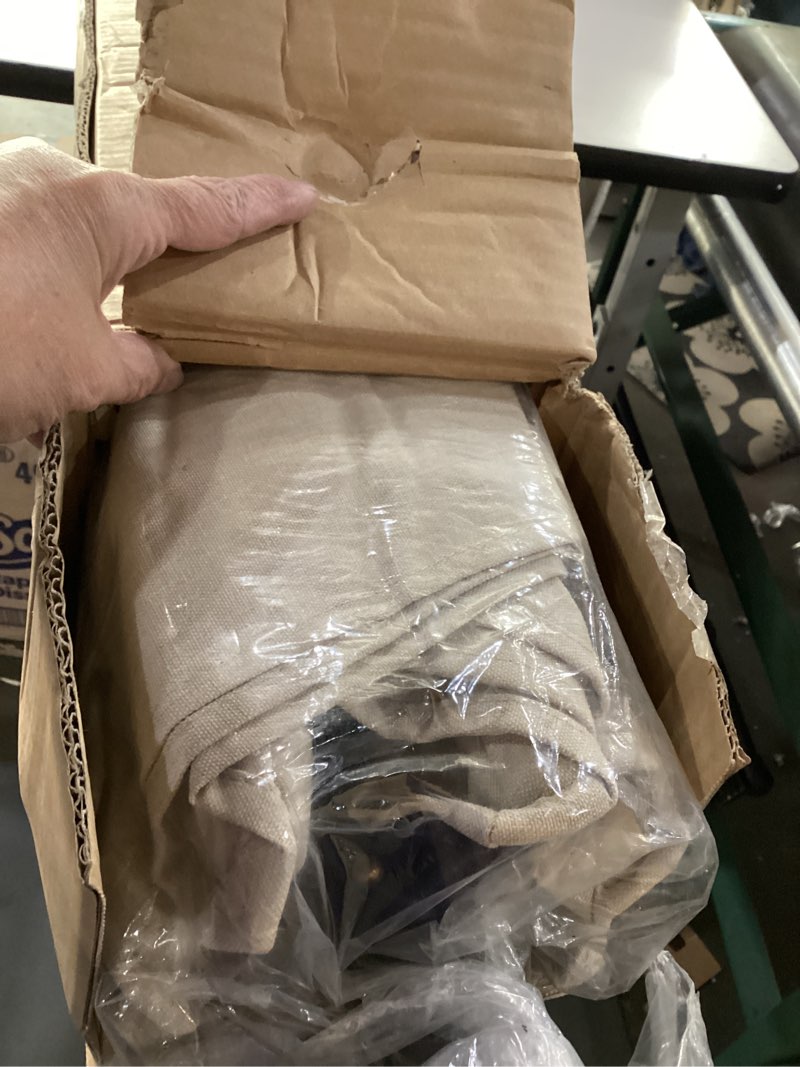 Condition photo showing New/Like New for Tempera 11ft Patio Market Outdoor Table Umbrella with Auto Tilt and Crank,Large Sun Umbrella with Sturdy Pole&Fade resistant canopy,Easy to set, Oatmeal