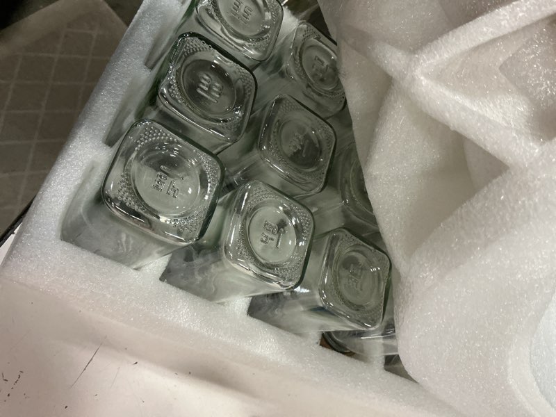 Condition photo showing Good Condition for Wooden Lid Magnetic Spice Rack with 24 Jars, 216 Labels, 1 Steel Funnel for Refrigerator?Microwave Oven - Full Set of Spice Organizer 24 Wooden-Cap Jars 4 Racks