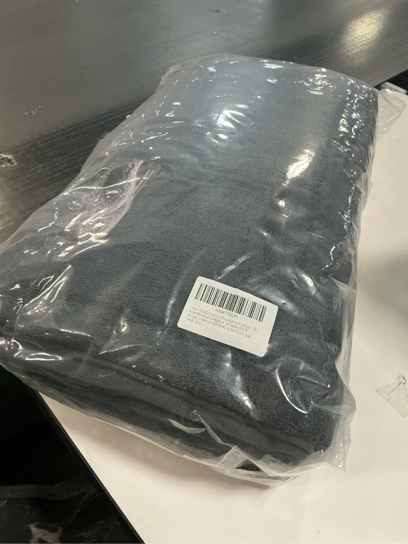 Condition photo showing New/Like New for REDKISS Luxury 8 Piece Bath Towel Sets, 2 Bath Sheets (35x70 in), 2 Hand, 4 Washcloths, 100% Cotton Super Absorbent & Quick-Dry Shower Towel for Bathroom Spa Gym Hotel Yoga - Grey