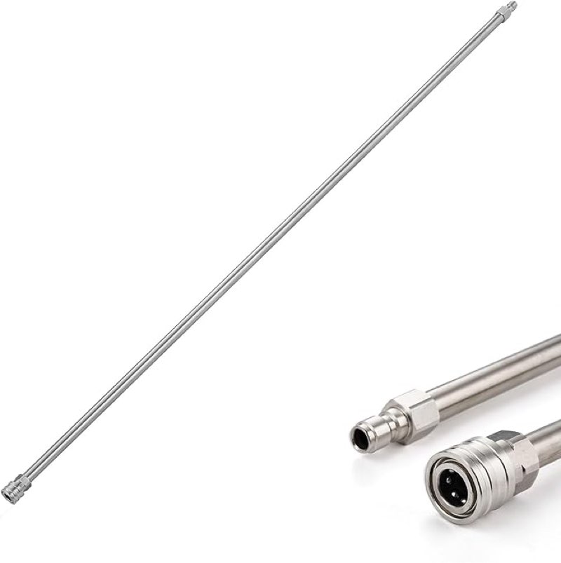 Pressure Washer Extension Wand - 60" Pressure Washer Wands wit Replacement Wand, 1/4" Quick Connect Power Washer Lance, 4000 PSI