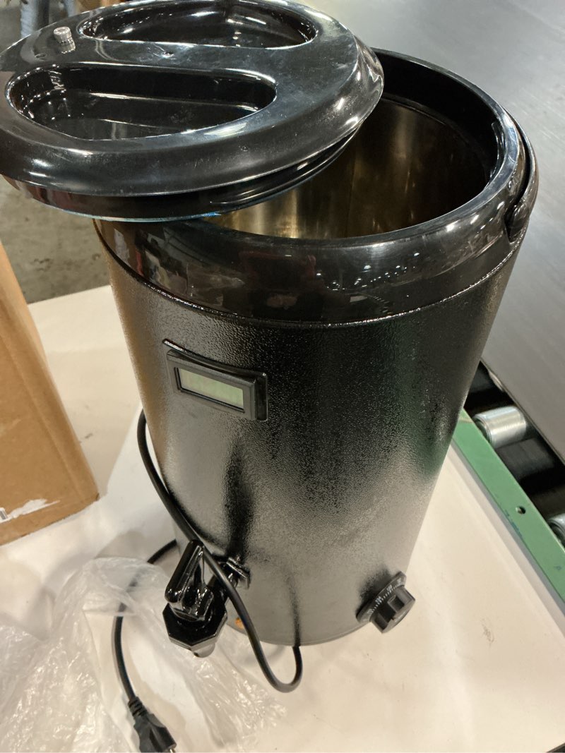 Condition photo showing As Is for Electric Heating Insulated Beverage Dispenser-WITH Temperature Display,80 Cup Cold&Hot Drink Dispenser - Stainless Steel,For Tea,Coffee Dispenser,Hot Drink Beverage 12 L/3.2 Gallon,Hot Water Urn
