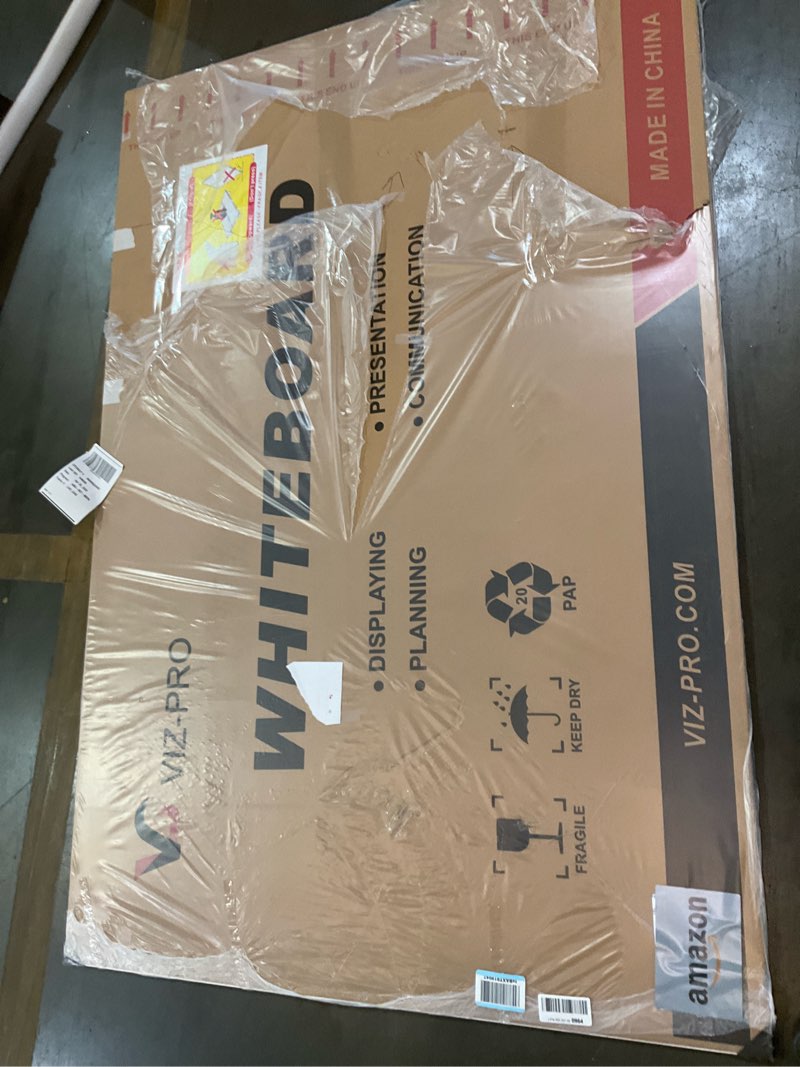 Condition photo showing Good Condition for viz-pro dry erase board/magnetic whiteboard, 72 x 48 inches, large wall mounted board for school office and home 6' x 4'