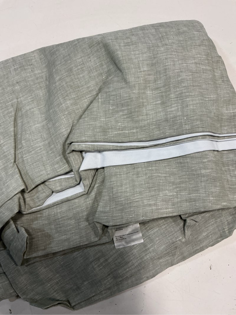 Condition photo showing Good Condition for quince european  linen  true   blackout curtain 96inx96in