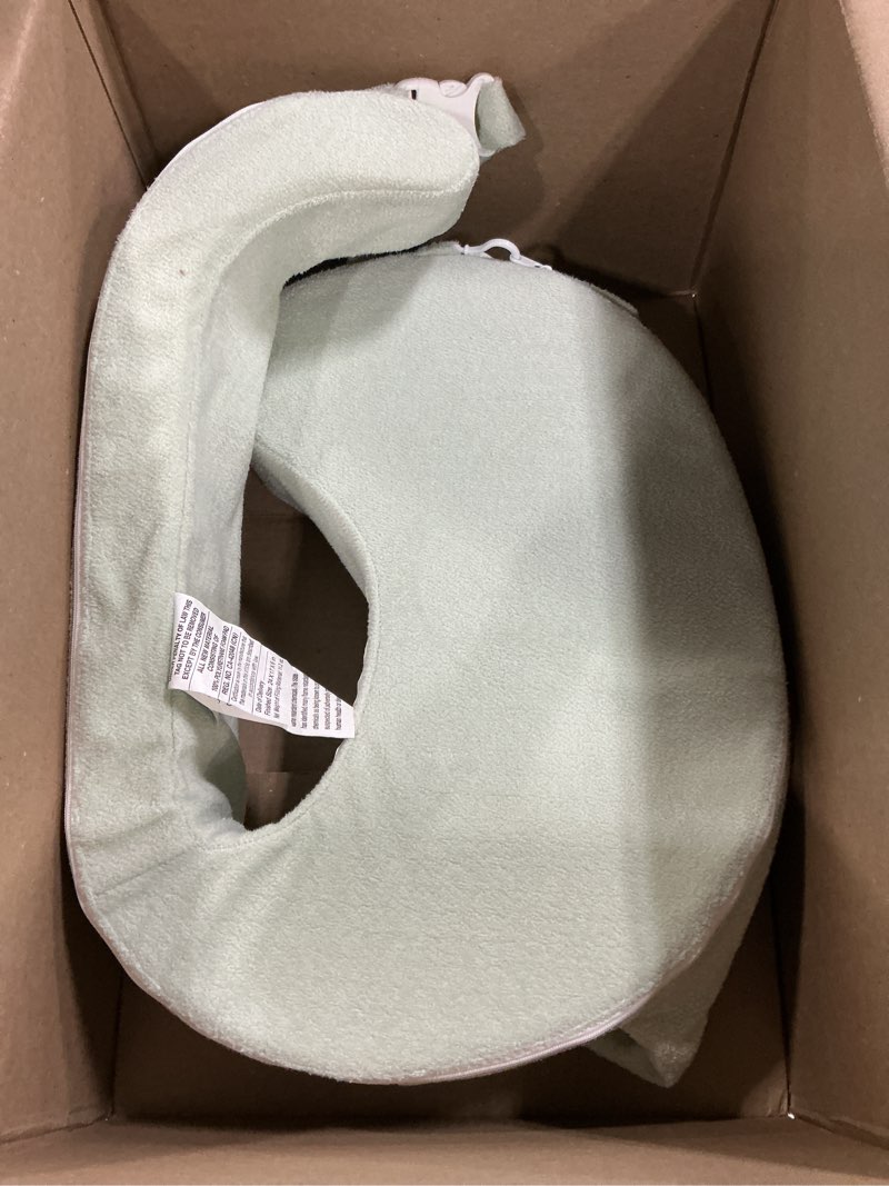 Condition photo showing As Is for my brest friend super deluxe nursing pillow - enhanced comfort & ergonomic breastfeeding pillow for ultimate support for mom & baby - adjustable and with handy side pocket, platinum platinum super deluxe