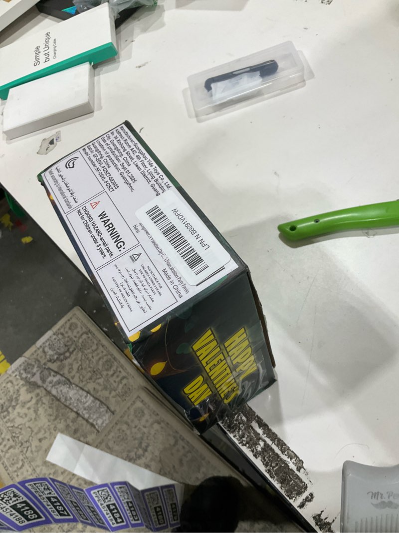 springflower valentines day cards for kids school, 36 pack glow in the dark finger puppet toys with 