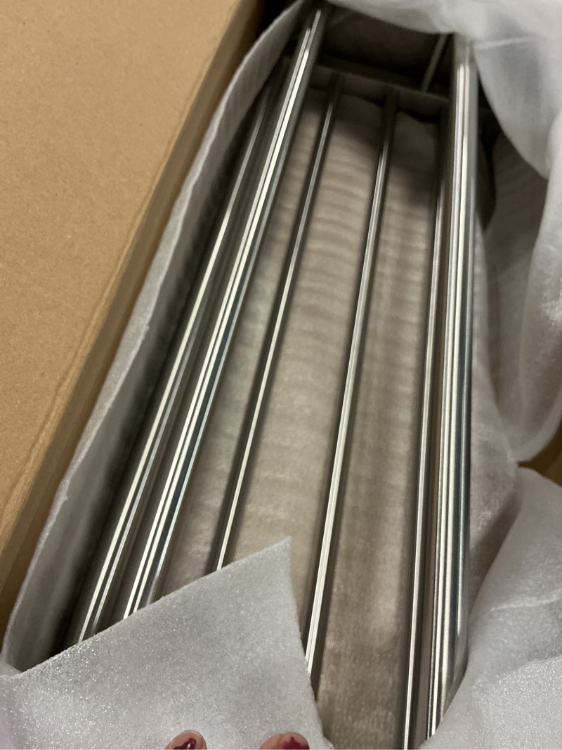 Condition photo showing Good Condition for Bathroom Towel Rack 24 Inch Tower Holder with Double Towel Bar Brushed Nickel Towel Rack Wall Mounted SUS304 Stainless Steel Hotel Towel Shelf Modern Towel Hanger 24 Inch/ 60cm Brushed Nickel