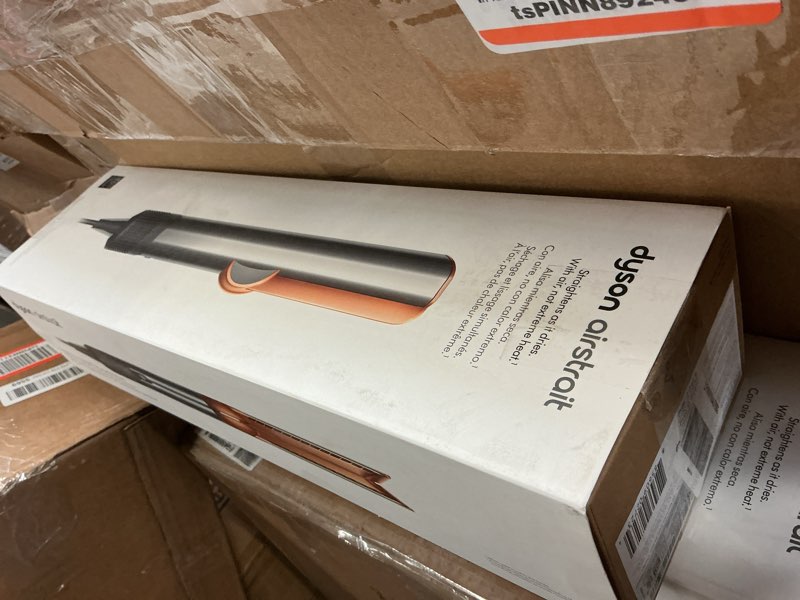 Condition photo showing As Is for Dyson Airstrait™ Straightener, Wet to Dry Hair Straightener, No Heat Damage, No hot Plates, All Hair Types Nickel / Copper