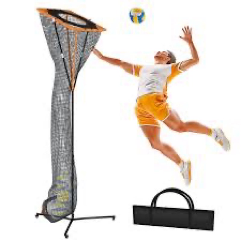 MR Volleyball Setter Trainer Net - 3'x3', Adjustable Height & Angle, Portable Trainer for Hitting, S