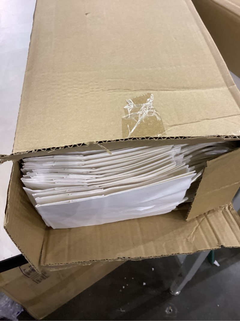 qiqee 200-Packs White Paper Gift Bags with Handles Bulk 4.5"x2.5"x6" Mini Size Paper Bags Multiple U