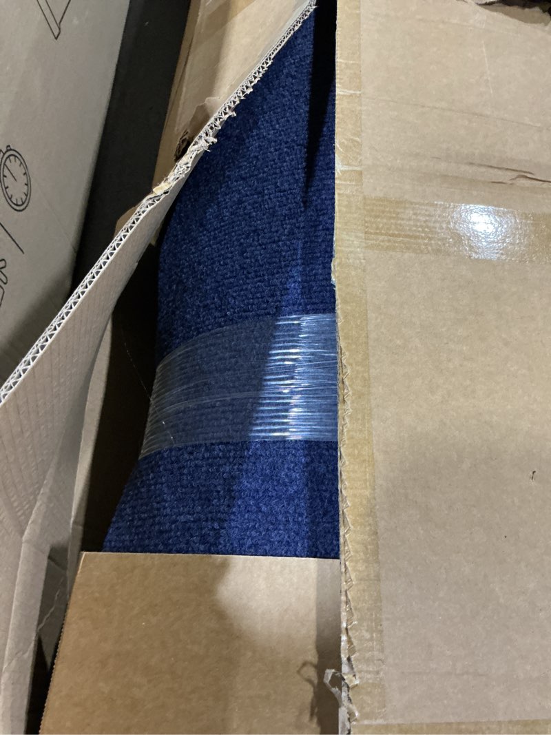 Condition photo showing Good Condition for happybuy 6 ft x 52 ft deep blue marine carpet for boats waterproof - 0.18" thick indoor outdoor rug carpet roll for home patio porch deck 6' x 49' (rectangular) deep blue