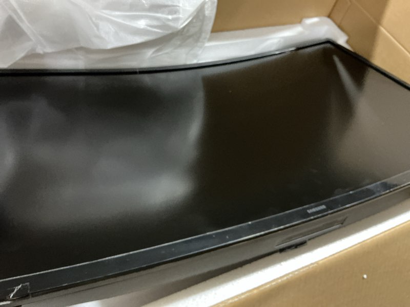 Condition photo showing Good Condition for samsung 27" essential s3 (s36gd) series fhd 1800r curved computer monitor, 100hz, game mode, advanced eye comfort, hdmi and d-sub ports, ls27d366ganxza, 2024