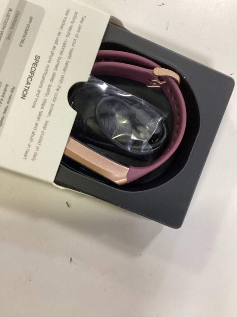 Condition photo showing Good Condition for fitness tracker with 24/7heart rate, blood pressure, sleep tracking, calorie, activity tracker with 1.1" amoled color screen, waterproof step tracker for android iphones women men bordeaux