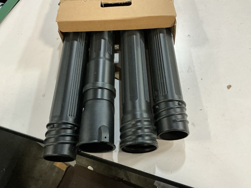 Condition photo showing As Is for worx gutter cleaning kit with 5” inches tubes for worx leaf blowers, wa4096 wa4096 leaf blower gutter cleaning kit