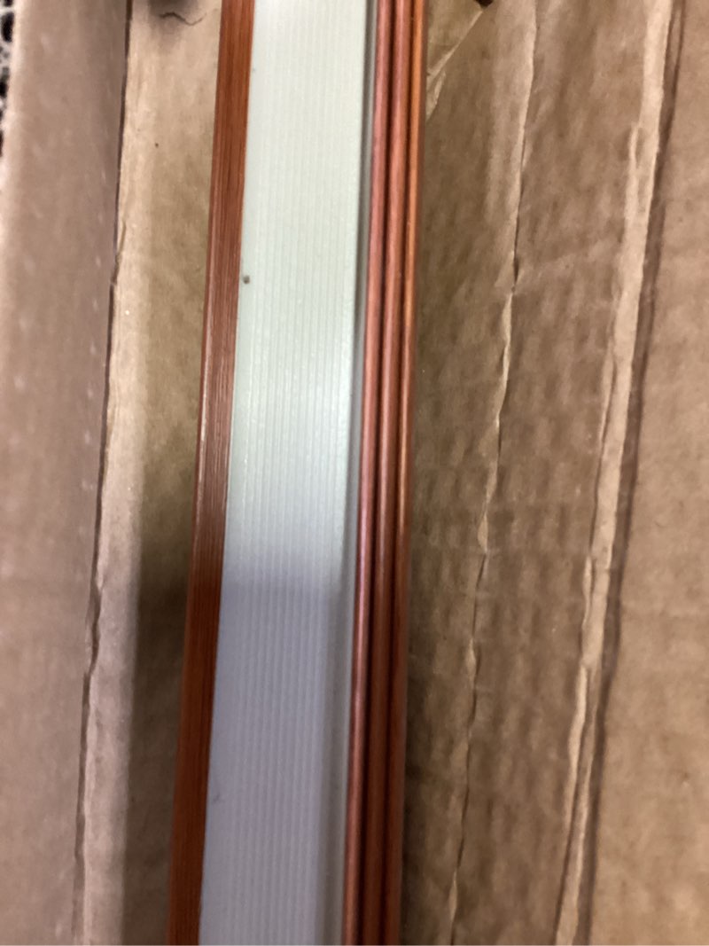 Condition photo showing New/Like New for 3 pcs 45" wall corner protector trim borders for wall walnut wood grain wall edge strip crown molding trim door and window frames mirror backsplash tile edge 3 walnut