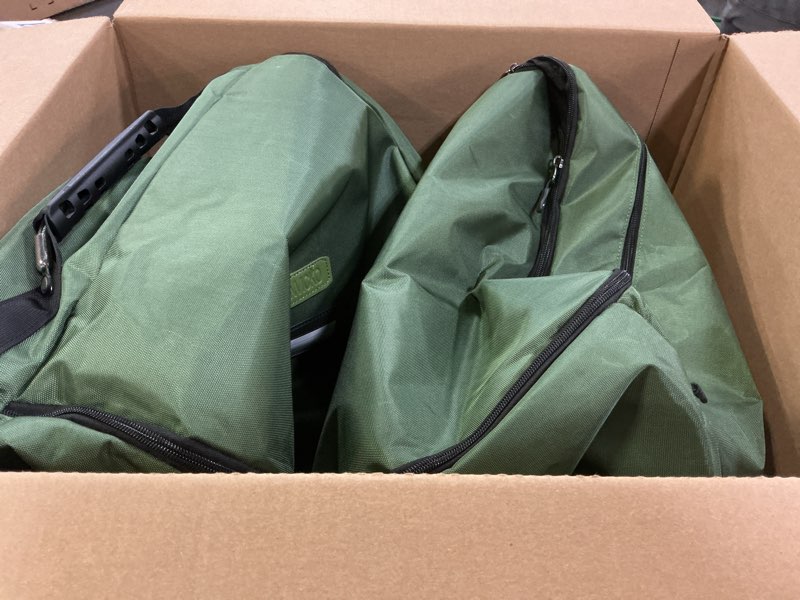 Condition photo showing As Is for Infant Car Seat Travel Bag for Airplane Compatible with All Nuna Pipa Car Seat and Base,Chicco KeyFit 30 and Base, Padded Car Seat Bags for Air Travel,Car Seat Gate Check Bag with Side Pocket, Green