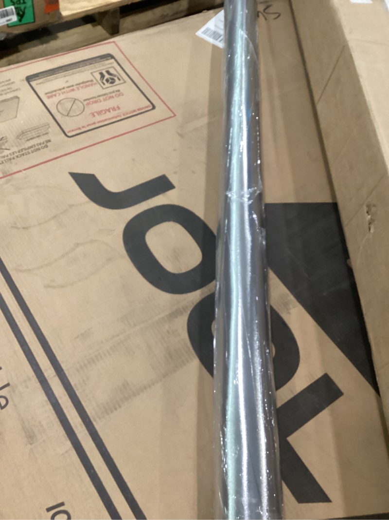 Condition photo showing As Is for Clear Plastic Area Mat for Under Dining Table, 8ft Round No Slip Waterproof Vinyl Area Rug for Home, Anti-Spill Hard Floor Protector Cover, Splat Mat for Under High Chair, Easy Clean Floor Mat Frosted Clear 8' (Round)