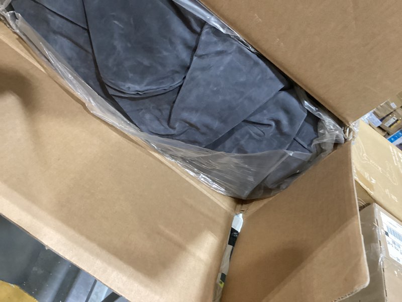 Condition photo showing Good Condition for intex inflatable pull-out sofa: velvety surface, 2-in-1 valve, cupholder, 46" x 88" x 26" - blow-up couch and folding queen size air mattress bed