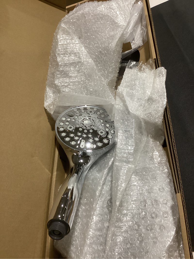 Condition photo showing Good Condition for 7.5" Rotatable Dual Shower Head with Handheld Combo, Kids Friendly Low 3-Way Diverter, Adjustable Slide Bar for Whole Family Use, Enjoy High Pressure Rainfall Spa Shower, Polished Chrome Finish