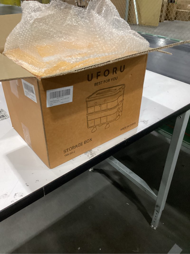 Condition photo showing New/Like New for UFORU Organizers Storage Box for lego: Plastic Stackable Storage Case with Building Blocks Lids, Con