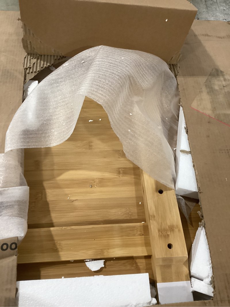 Condition photo showing Good Condition for nectar bamboo headboard - king - natural - attachable to bamboo bed frame (sold seperately) - easy tool free set up - contemporary and durable