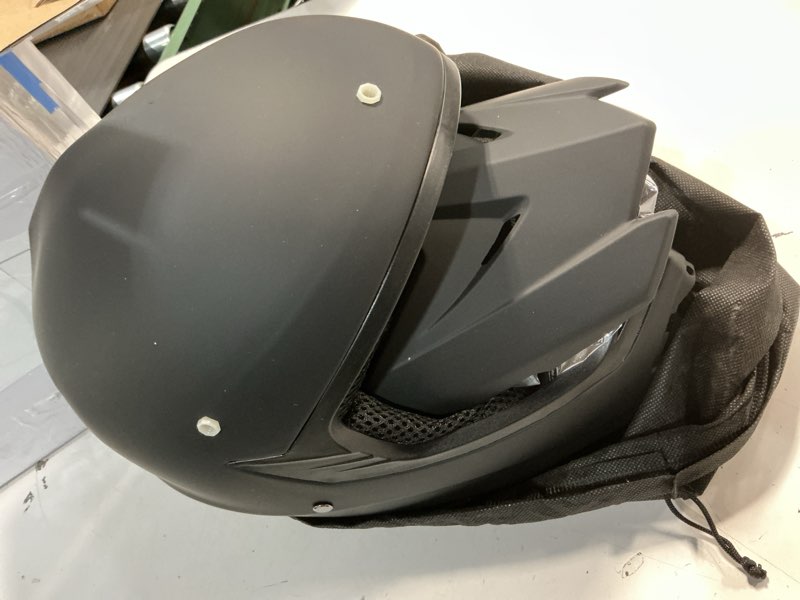 Condition photo showing Good Condition for cartman adult dirt bike helmets motocross atv dirtbike offroad full face motorcycle helmet, dot approved matte black and blue large black