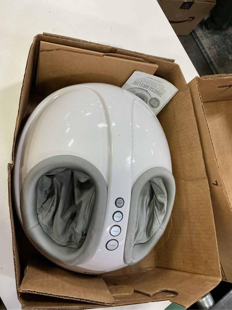 Condition photo showing Good Condition for Homedics Shiatsu Air 2.0 Foot Massager with Soothing Heat and Rhythmic Air Compression, 3 Customized Controls and Intensities, Washable Liner, at-Home Kneading Massage Relaxes Feet, 3 Speed Options Without Remote