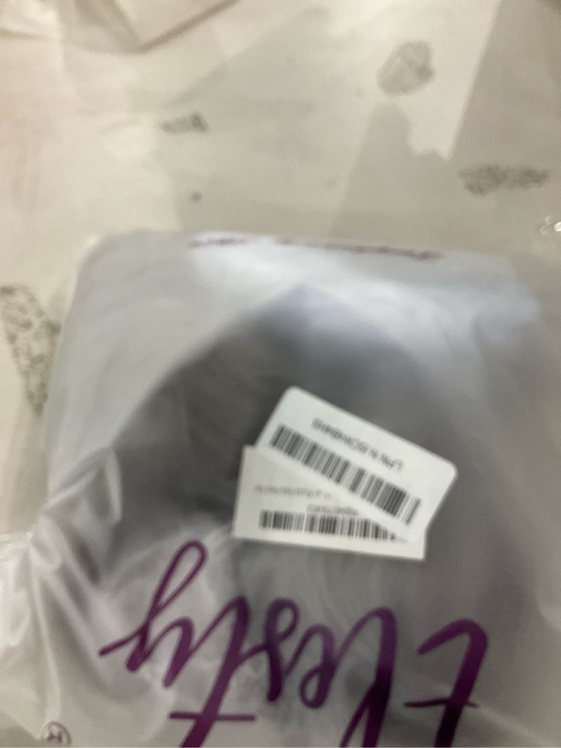 Condition photo showing New/Like New for ELESTY Long Wavy Grey Hair Synthetic Lace Front Wig for Women Pree Part Loose Curly Glueless Lace Wig Natural Looking Heat Resistant Fiber Synthetic Lace Wig for Daily Cosplay Use CR0906