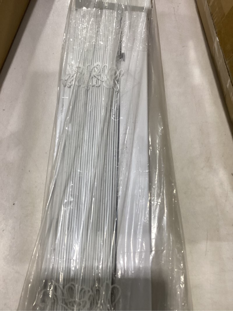 Condition photo showing Good Condition for 2 Inch Cordless Room Darkening Faux Wood Blind - 17" W x 36" L - White, Over 1,000 Custom Sizes Starting at 18.97, Inside or Outside Mount, Venetian Shades for Interior Windows by Lumino