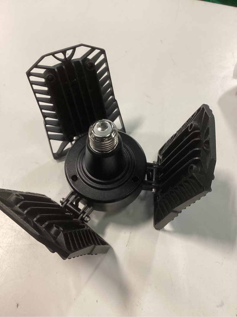 Condition photo showing Good Condition for led garage light - 6000 lumen 4500k neutral 60w, three leaf led garage ceiling lights -1 pack