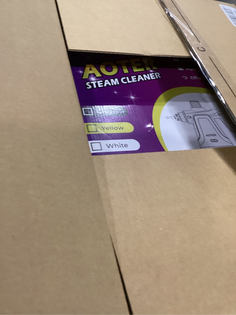 Condition photo showing Good Condition for handheld steam cleaner with 12pcs accessories, portable pressurized multi-surface steam cleaner for home, multi-purpose steamer for cleaning tile, grout, windows, bathroom, (grey)