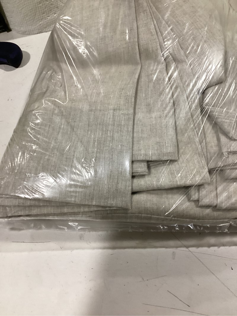 Condition photo showing Good Condition for beige tan room darkening curtains quince