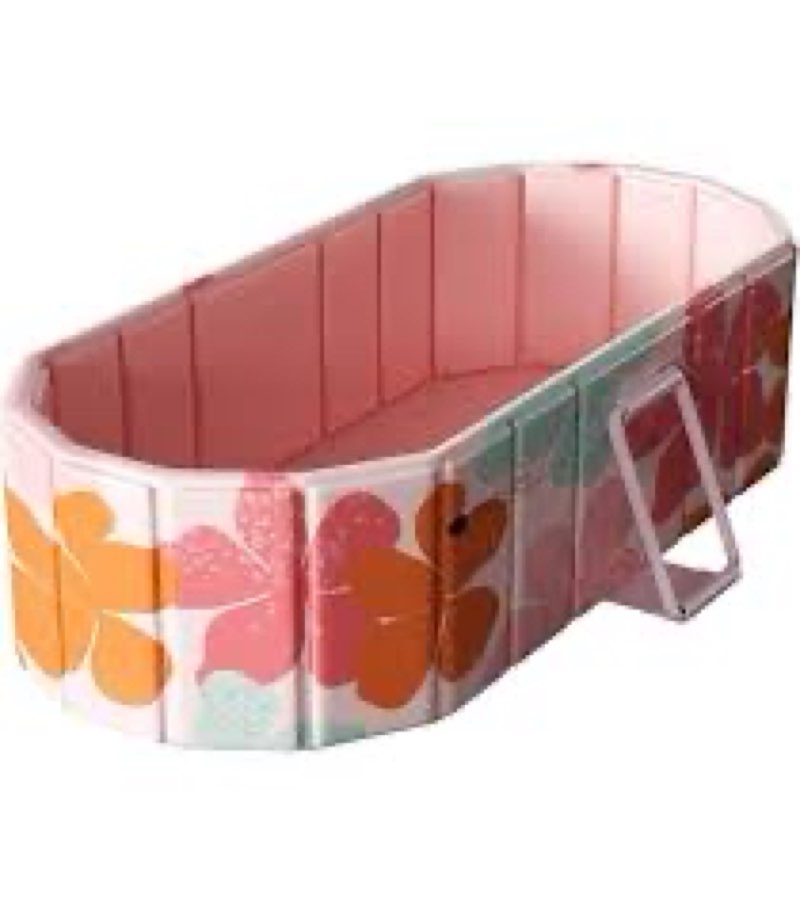 Oval Ice BathTub with Cover for Athletes Gradien: pink-80