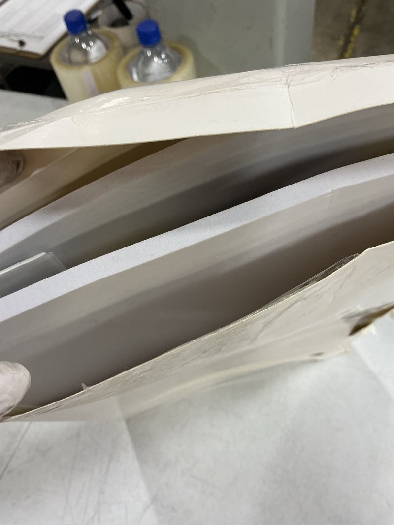Condition photo showing Good Condition for window air conditioner side insulated panel, wintersummer winter heat and draft insulating,insulation foam material,equipped with 4 edge banding strips thickness 0.75 inches white