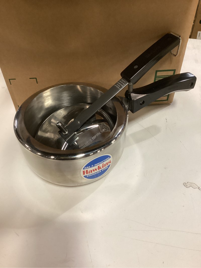 Condition photo showing As Is for Hawkins B25 Pressure cooker, 2 Litre, Silver 2.1 Quarts