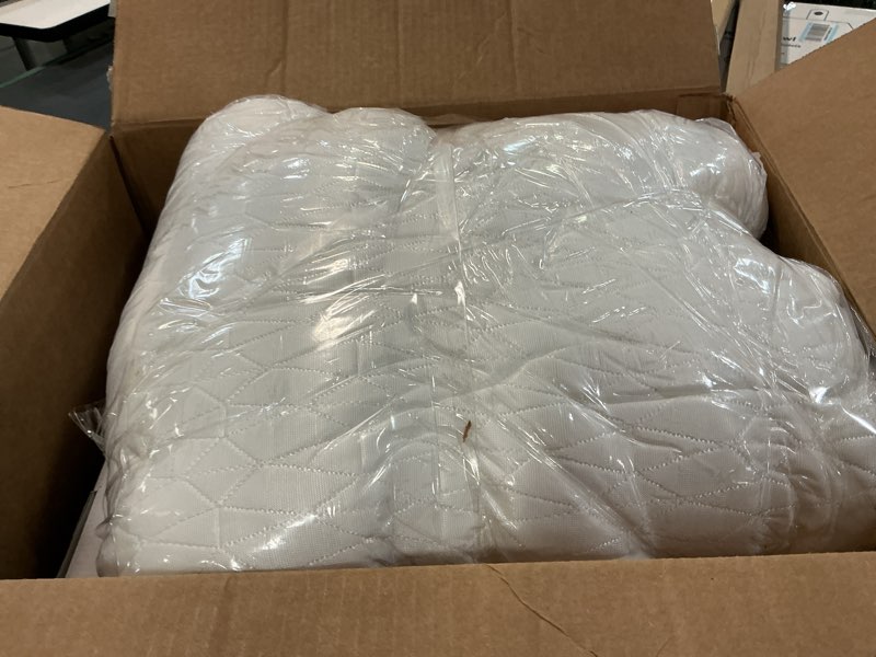 Condition photo showing Good Condition for cooling king size pillows set of 2, shredded memory foam pillows, adjustable firm bed pillows cool cold pillow for hot side back stomach sleepers with removable washable cover, 20" x 36", white king (2pack)