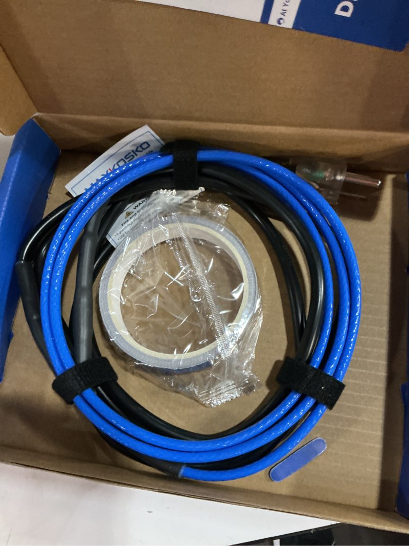 Condition photo showing Good Condition for maxkosko 5 ft. sewage pipe heating cable, for various sewer, sump, buried pipes and wastewater systems, fluoropolymer corrosion-proof 10-feet