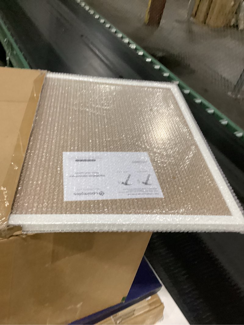 Condition photo showing Good Condition for upsimples 18x24 picture frame, display pictures 16x20 with mat or 18 x 24 without, wall hanging poster frames, white, 1 pack white 18x24