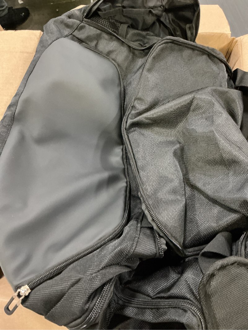 Condition photo showing Good Condition for sneaker bag for travel/sneakerhead gift/outdoor sports bag/gym bag /, a multi-functional travel duffel bag with 3 adjustable dividers, & shoulder strap,made of nylon, by krone kalpasmos-classic black
