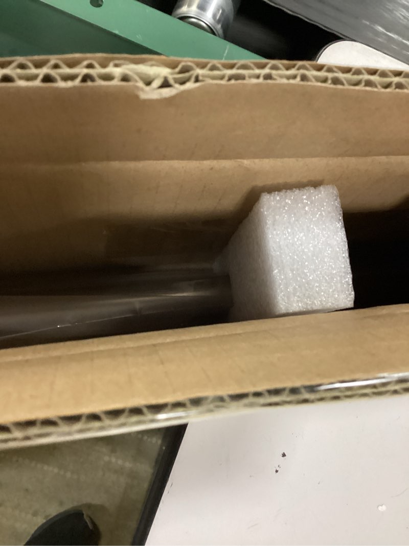 Condition photo showing Good Condition for Brushed Nickel Disc Curtain Rods, 28-48 Inches Window Curtain Rod,Adjustable Room Darkening Curtain Rod with Aluminum Finials and Brackets,Wrap Around Design 28-48" Brushed Nickel