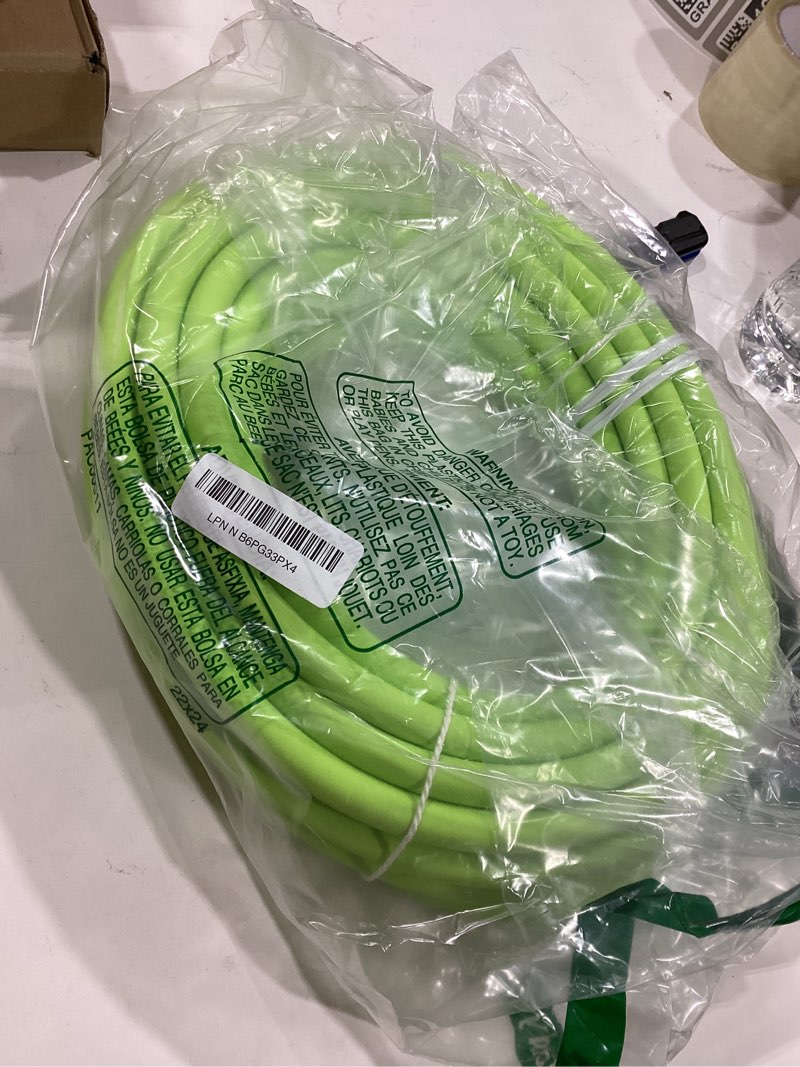 Condition photo showing Good Condition for Flexzilla Air Hose, 3/8 in. x 50 ft., 1/4 in. MNPT Fittings, Heavy Duty, Lightweight, Hybrid, ZillaGreen - HFZ3850YW2 3/8" 50ft