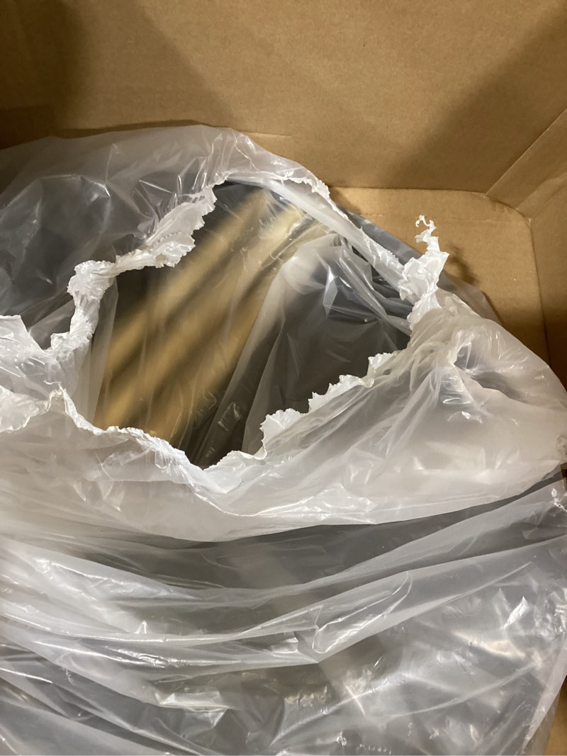 Condition photo showing Good Condition for AOJEZOR Side Table: End Table for Any Room - Round Side Tables for Small Spaces - Black Top with 3 Gold Legged 16.9''Dia x 17''H Black/Gold