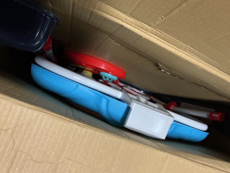 Condition photo showing As Is for Delta Children First Exploration 2-in-1 Activity Walker, Lift Off