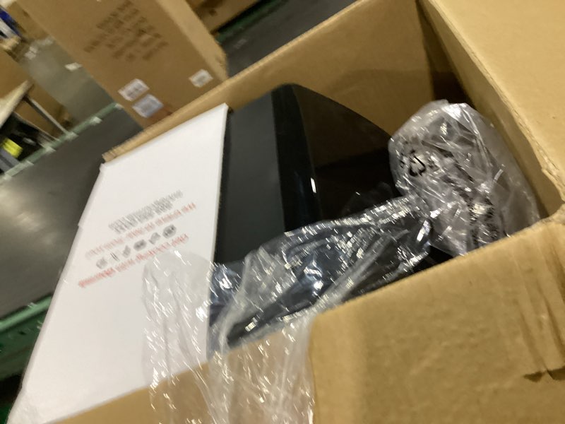 Condition photo showing As Is for gourmia air fryer - 8 qt extra large capacity, fryforce360º, digital display with 12 presets, roast, bake, broil, dehydrate, dishwasher safe accessories, stainless steel