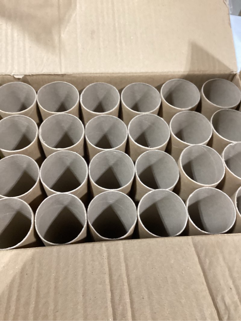 Condition photo showing Good Condition for Bright Creations Brown Cardboard Tubes - Paper Towel Rolls for Crafts & DIY Projects - Classroom Art Supplies & Paper Tubes for Crafts - 24-Pack, 1.75 In x 8 In 8 inch