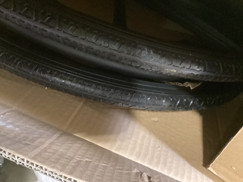 Condition photo showing Good Condition for (1pr,black) wheelchair rear wheel replacement 24x1"wheel,rear wheel assembly for 16-18-20 inch wheelchairs, replacement parts (24 * 13/8(2count)) 24*13/8(2count)