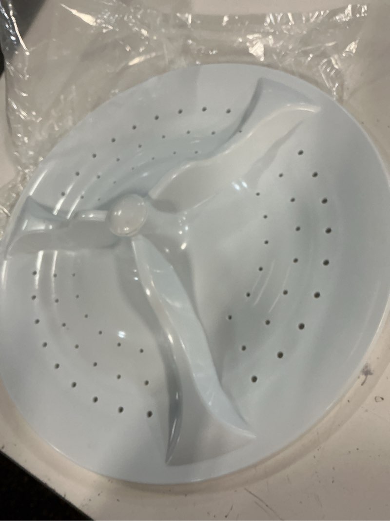 Condition photo showing As Is for w10752283 washplate with center cover replacement for whirlpool washer agitator parts replace wtw7000dw wtw5000dw1 wtw5000dw2 wtw8500dc wtw8500d wtw8500ec wtw6120hc w10834890 ps10064549 w10609476
