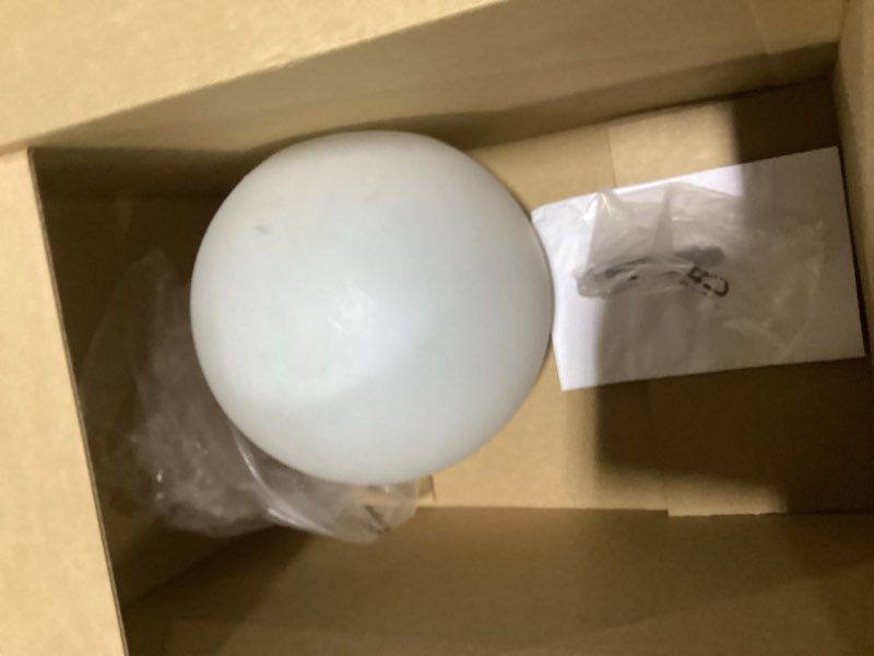 Condition photo showing Good Condition for infray 12-inch led ball light, solar rechargeable globe light color changing solar globe lamp ip67 waterproof outdoor garden rgb orb light for patio pool yard bar party decorative lighting white